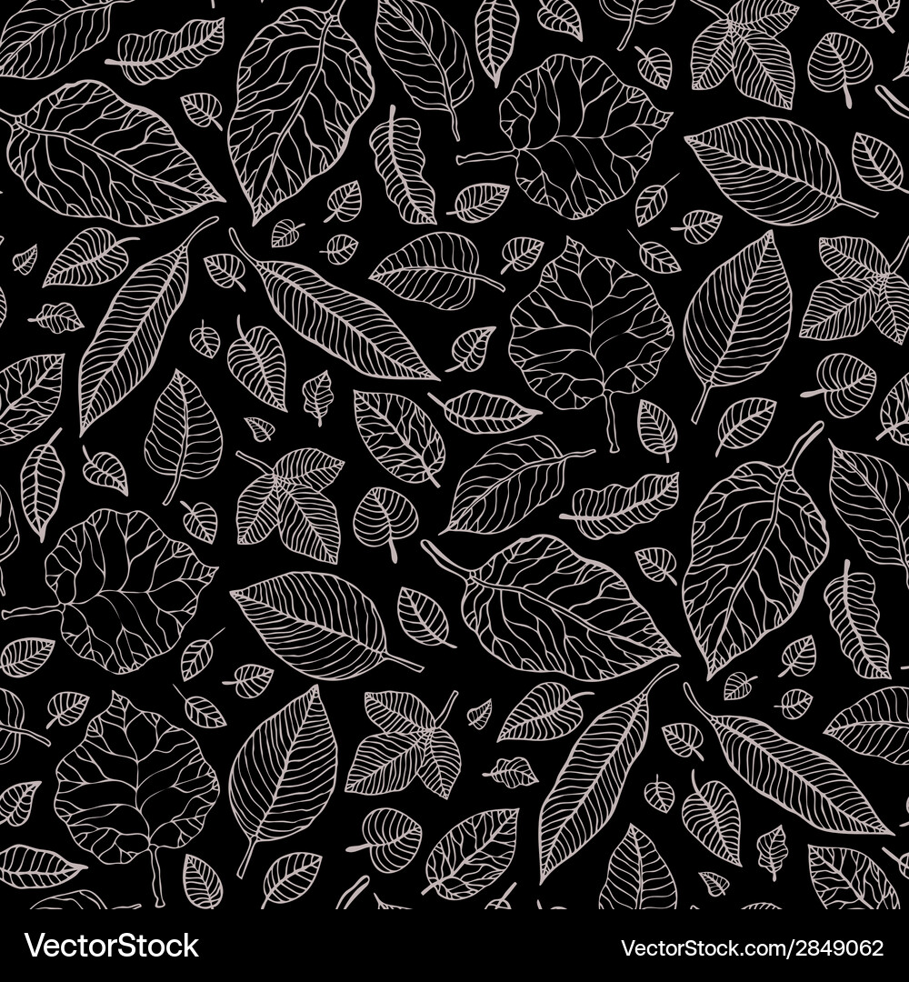 Leaf Seamless Pattern Vector Image