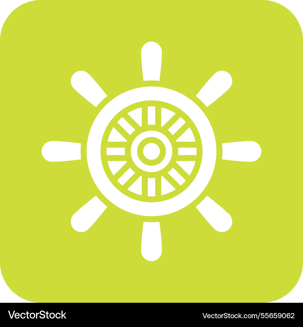 Rudder icon design Vector Image