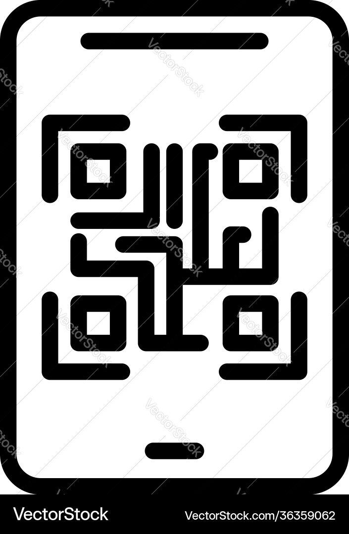 Smartphone interaction icon outline style Smartphone interaction icon outline style vector image