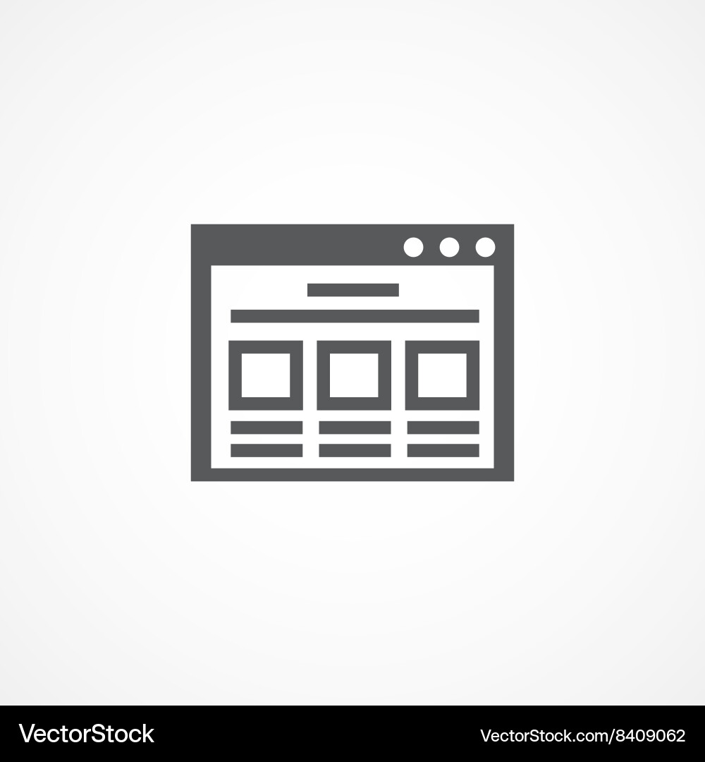 Web Browser Icon vector image