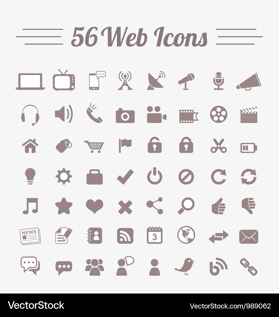 Web Icons - Digital & Technologie Vektorbild