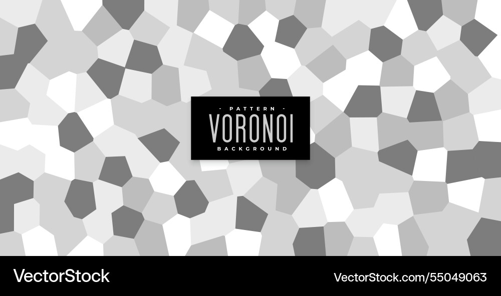 Abstract voronoi pattern background vector image