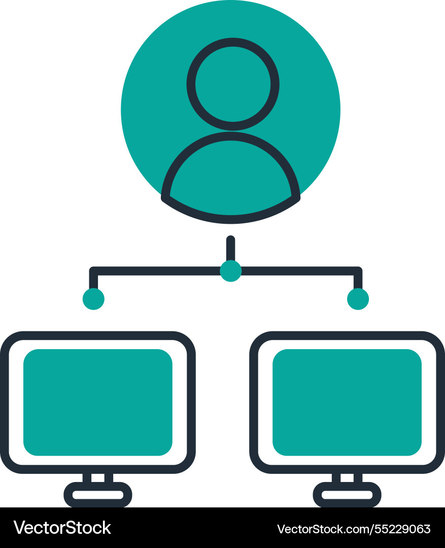Computing user access network vector image