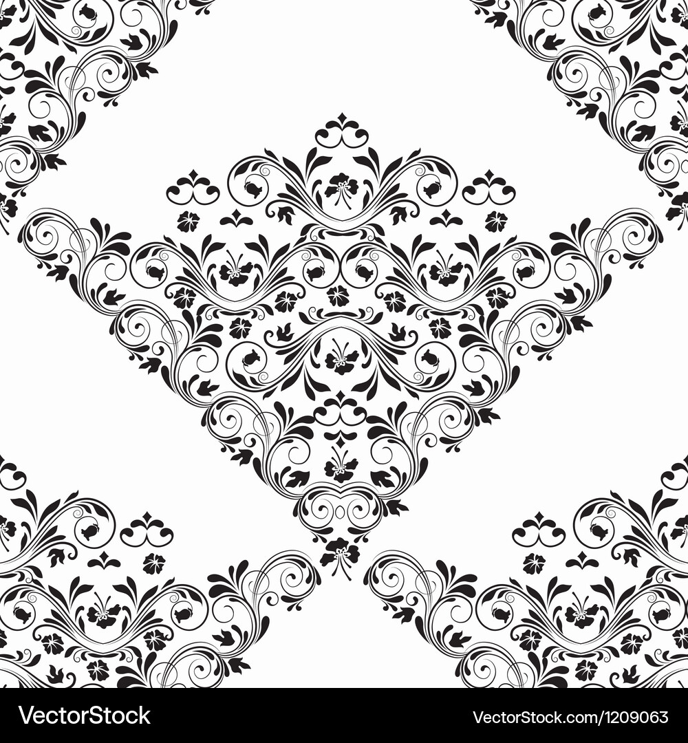 Damask seamless pattern Vector Image
