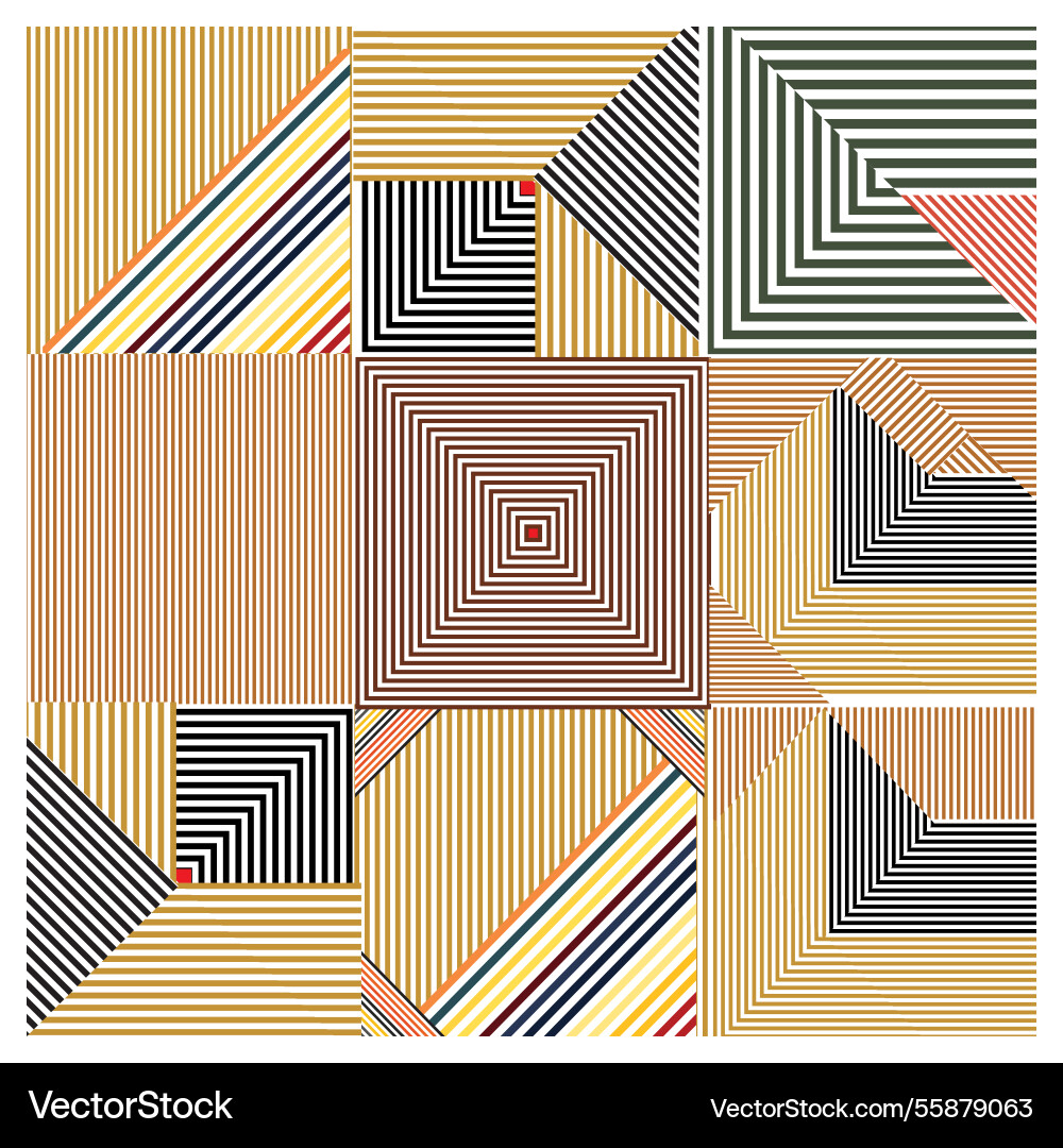 Diagonal Striped Square Pattern Vector Image
