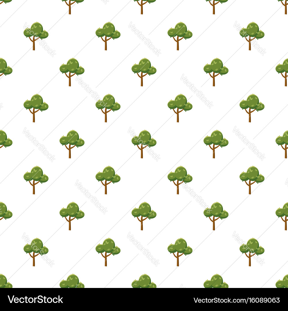 Fluffy tree pattern Vector Image