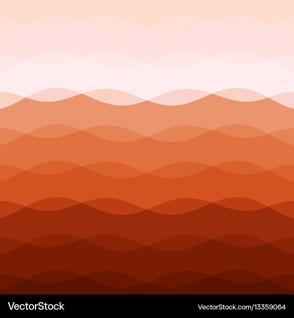 Abstract red tone background with curve lines vector image