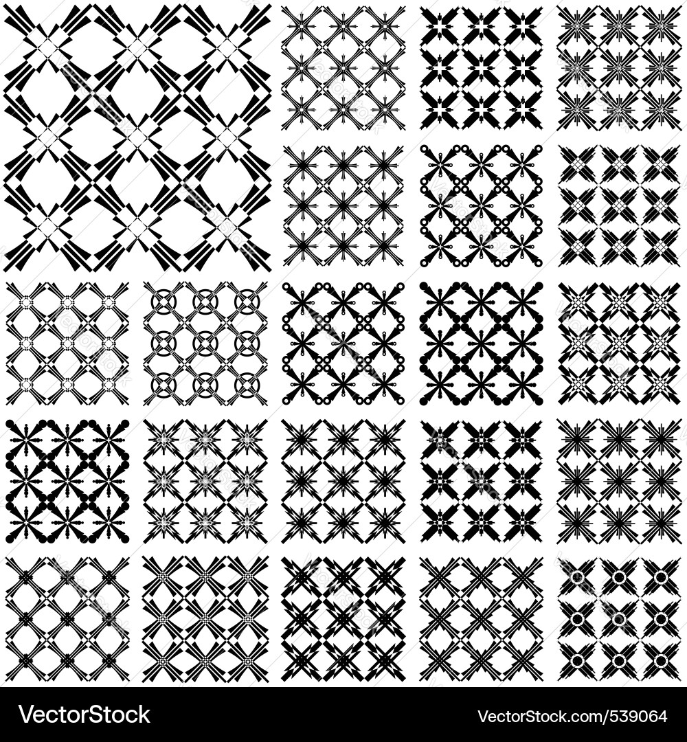 Intersecting Geometric Patterns Vector Image
