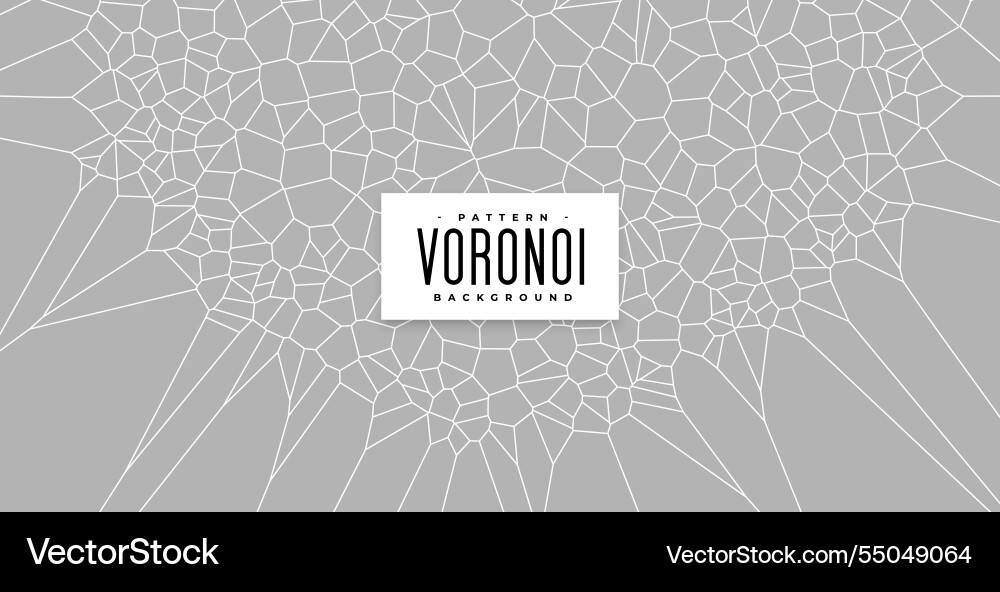 Line style voronoi pattern abstract background Vector Image