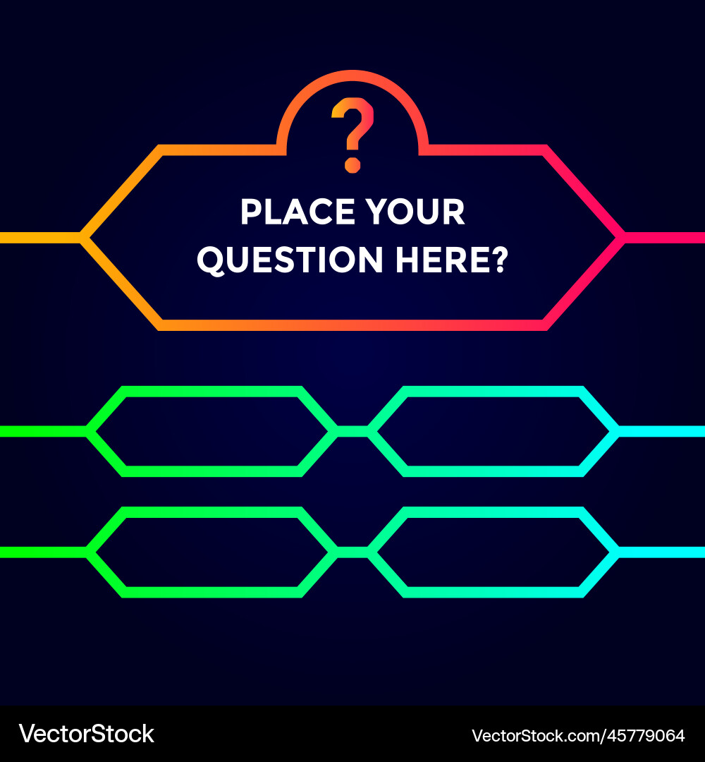 Quiz template background this design Royalty Free Vector