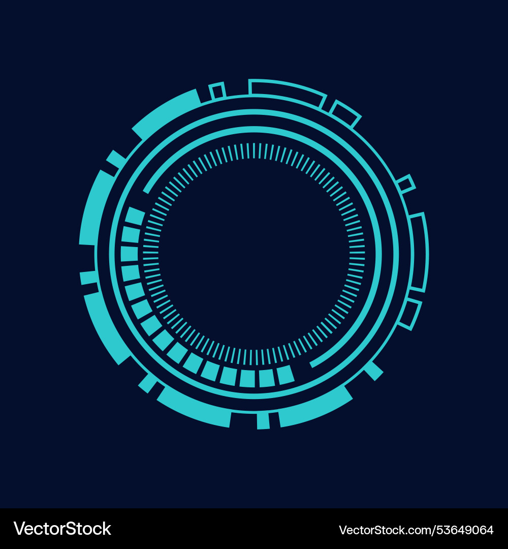 Sci fi Kreisrahmen moderne Benutzeroberfläche Element Sci fi Kreisrahmen moderne Benutzeroberfläche Element vektorbild