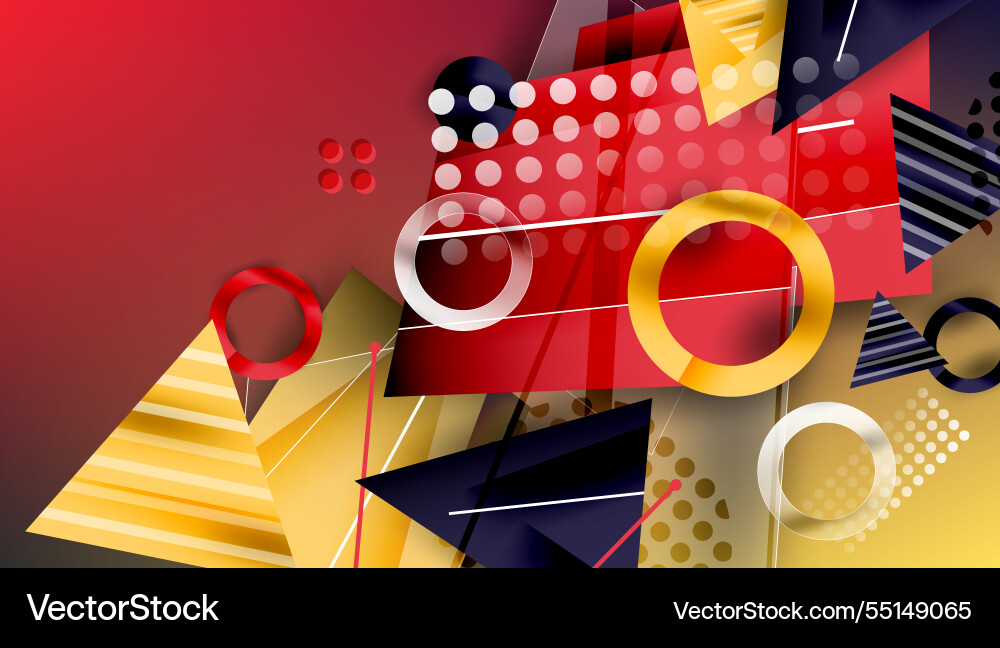 Abstract background geometric design with colorful Abstract background geometric design with colorful Vector Image