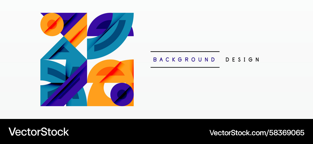 Abstract geometric shapes overlap creating Abstract geometric shapes overlap creating Vector Image