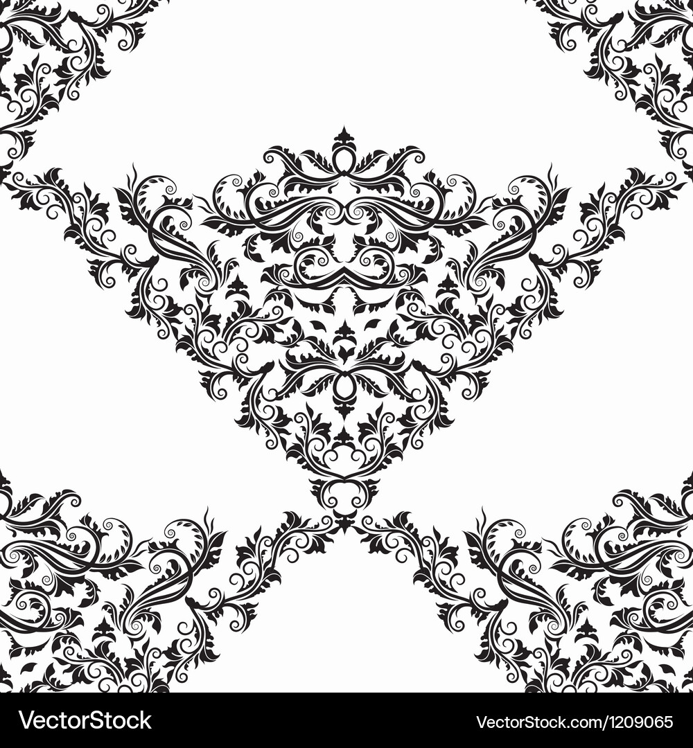 Damask seamless pattern Vector Image