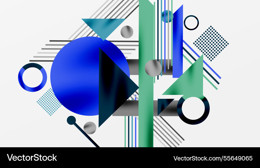 Geometric background showcasing sharp lines vector image