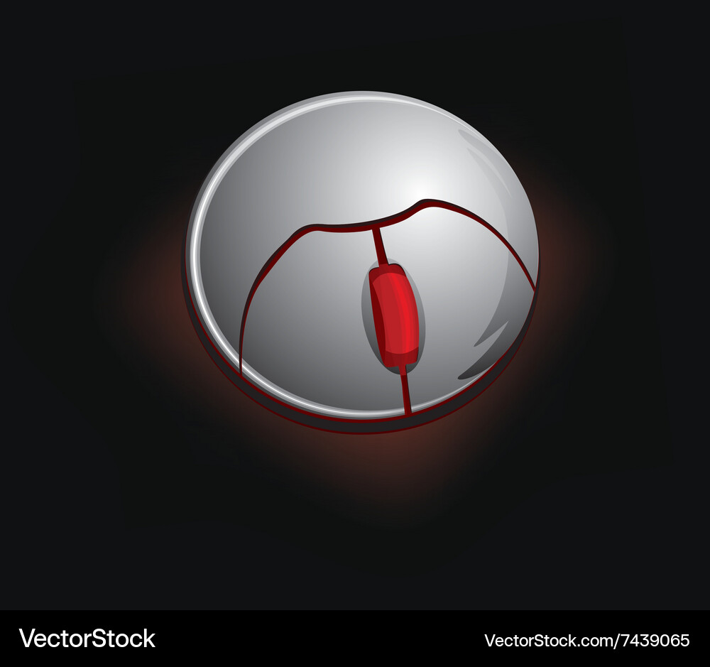 Grey computer mouse Vector Image