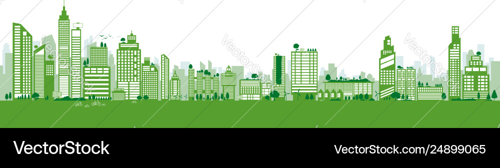 Grüne Stadt Design Gebäude und Baum mit Kopie Grüne Stadt Design Gebäude und Baum mit Kopie vektorbild
