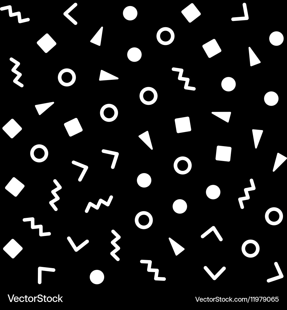 Memphis Style Abstract Pattern vector image
