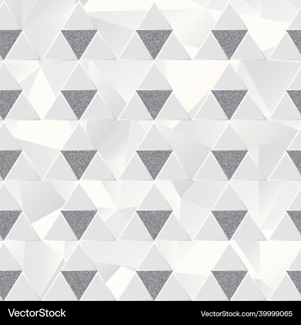 White triangle seamless pattern with grunge effect White triangle seamless pattern with grunge effect vector image