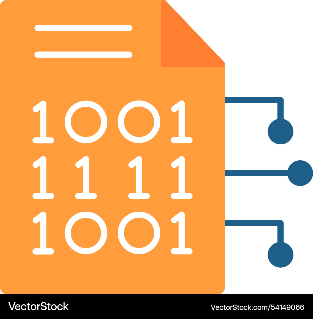 Encryption data vector image