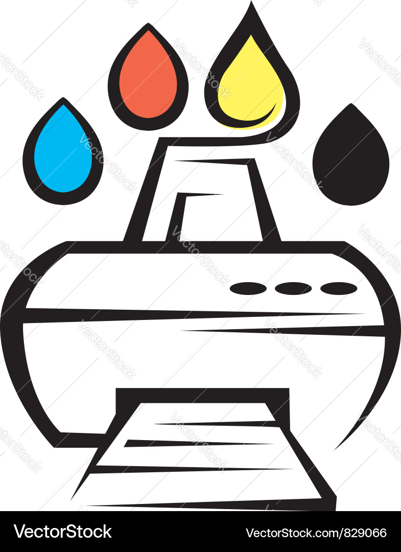 Printer Icon - Printing Service Vector Image