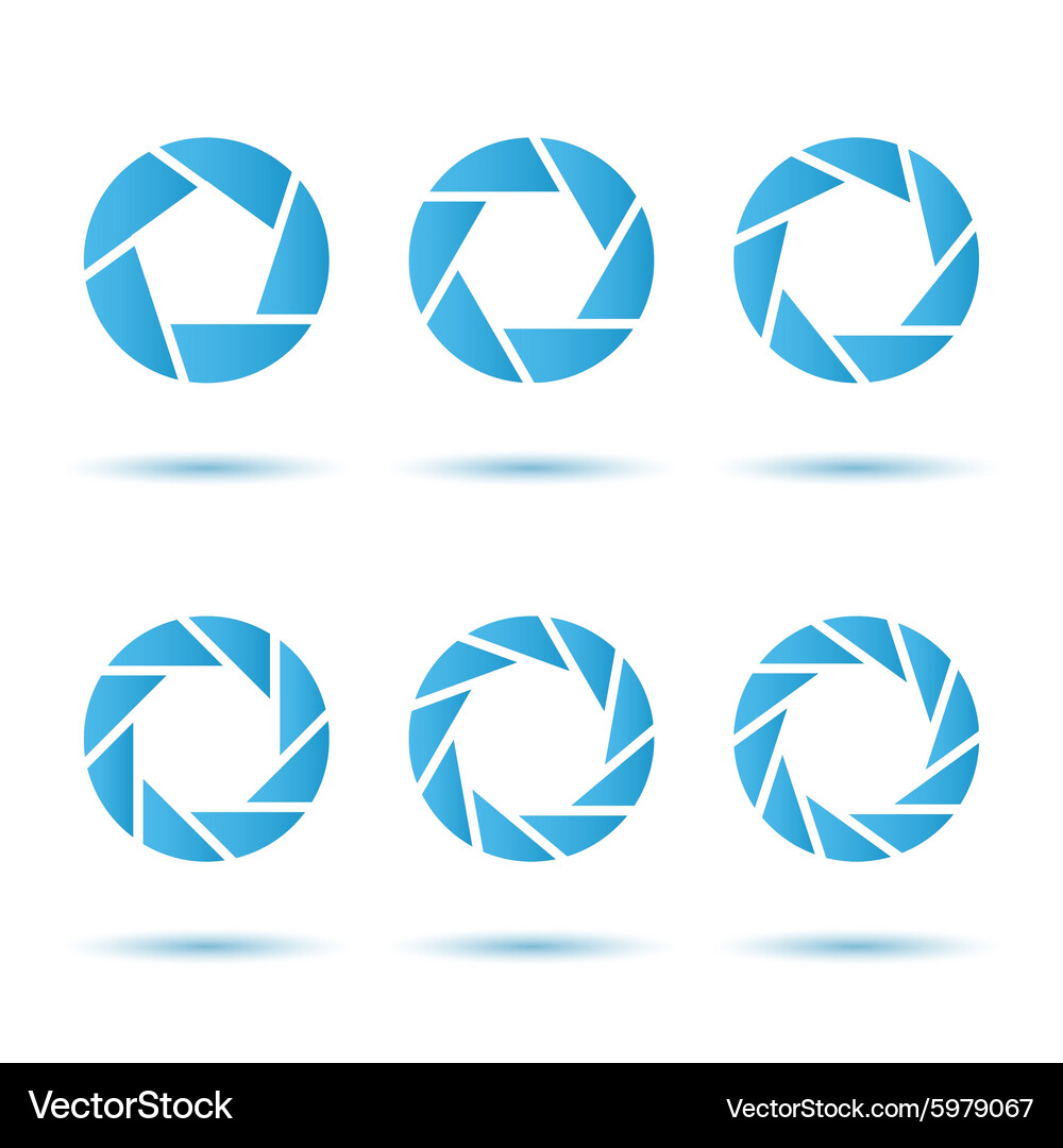 Circular Segment Icons Vector Image