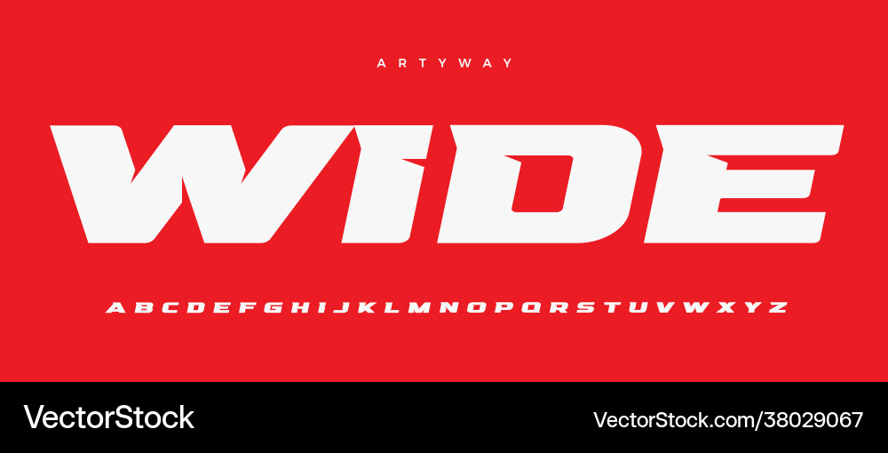 Dynamic Sport Typography vector image