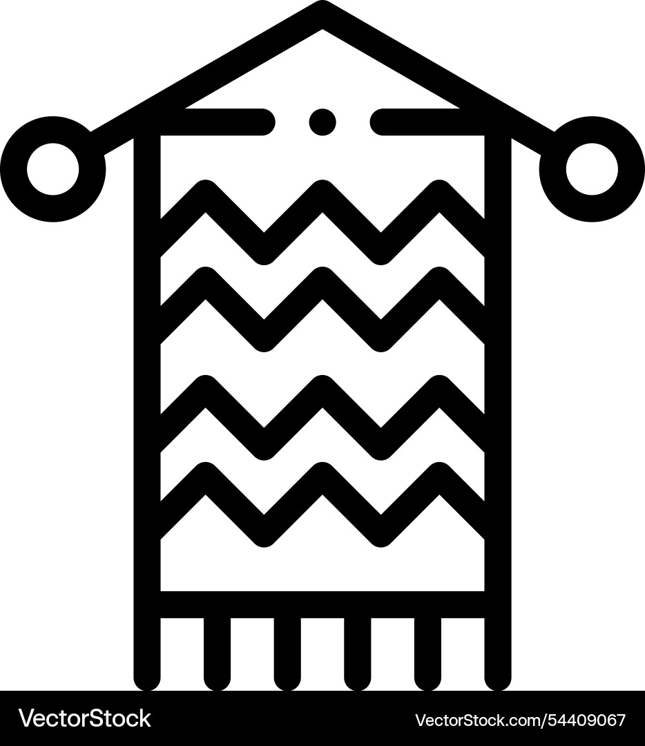 Knitting icon thin linear style design isolated Knitting icon thin linear style design isolated vector image