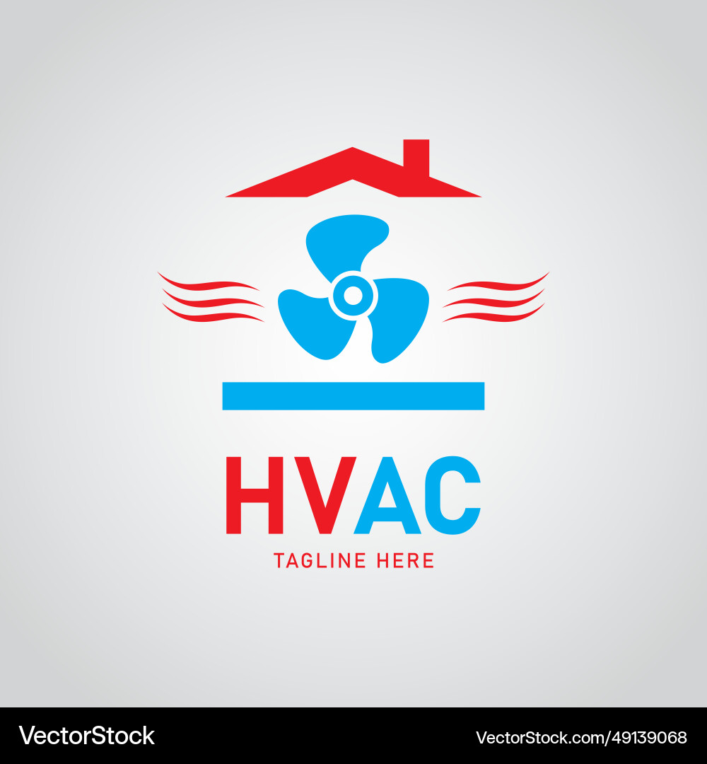 Hvac logo design template Vector Image