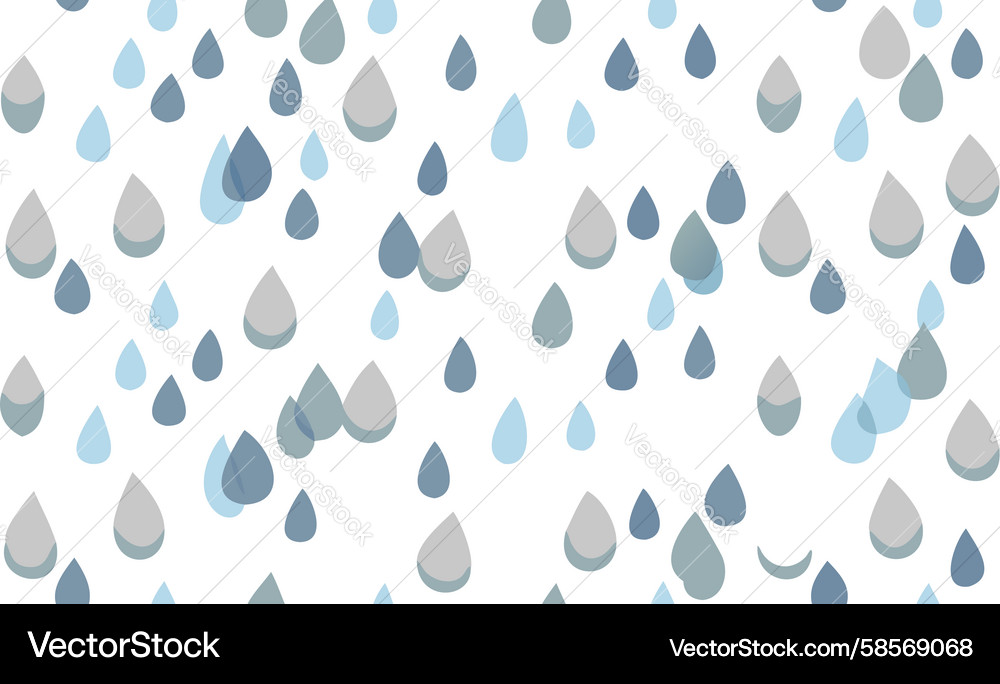 Raindrop Pattern - Weather Texture Vector Image
