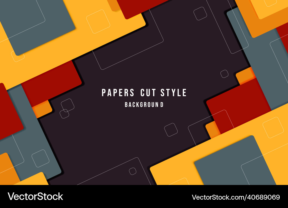 Abstract squared geometric overlapping design Abstract squared geometric overlapping design vector image