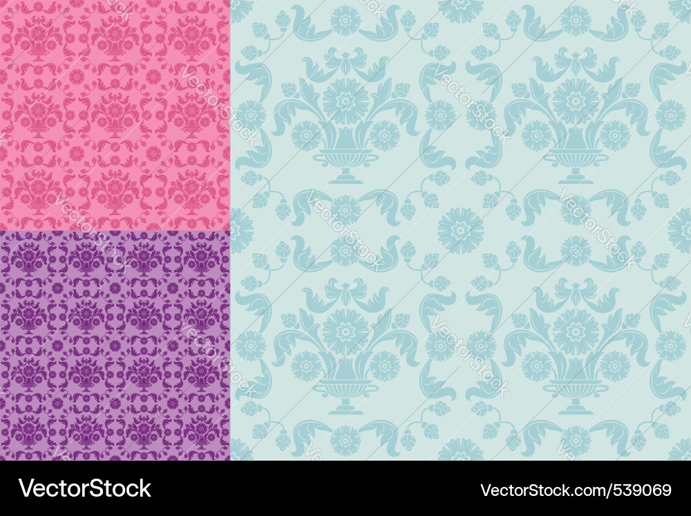 Seamless pattern ornamental background vector image