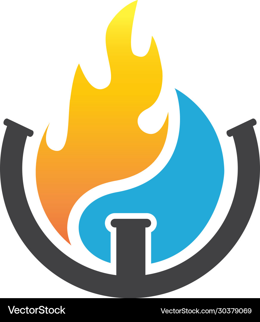 Water \u0026 Fire Plumbing Logo – Royalty-Free Vector | VectorStock, image size:871x1080