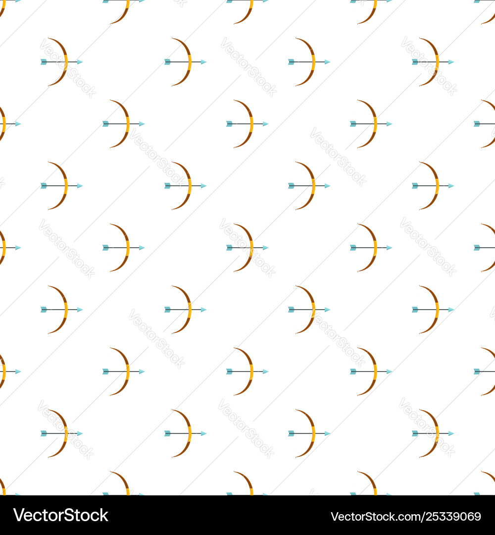 Weapon bow pattern seamless Weapon bow pattern seamless vector image