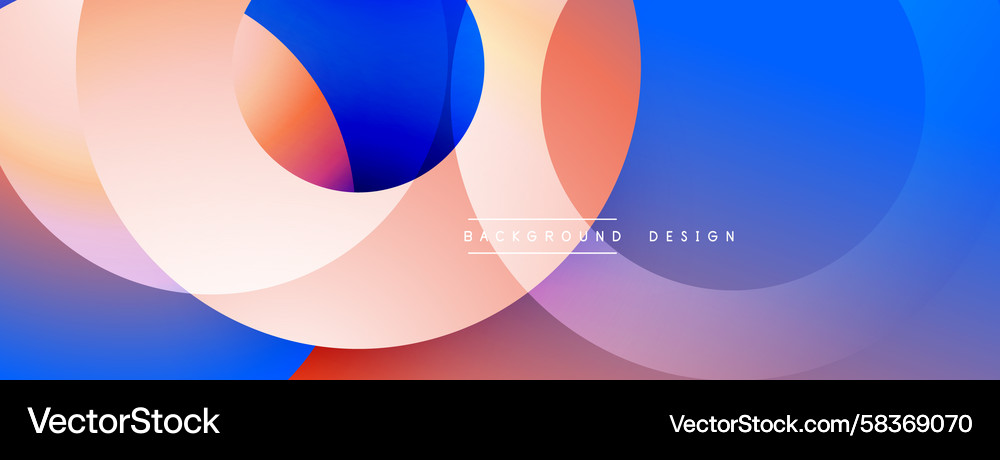 Abstract colorful overlapping circles create Abstract colorful overlapping circles create Vector Image