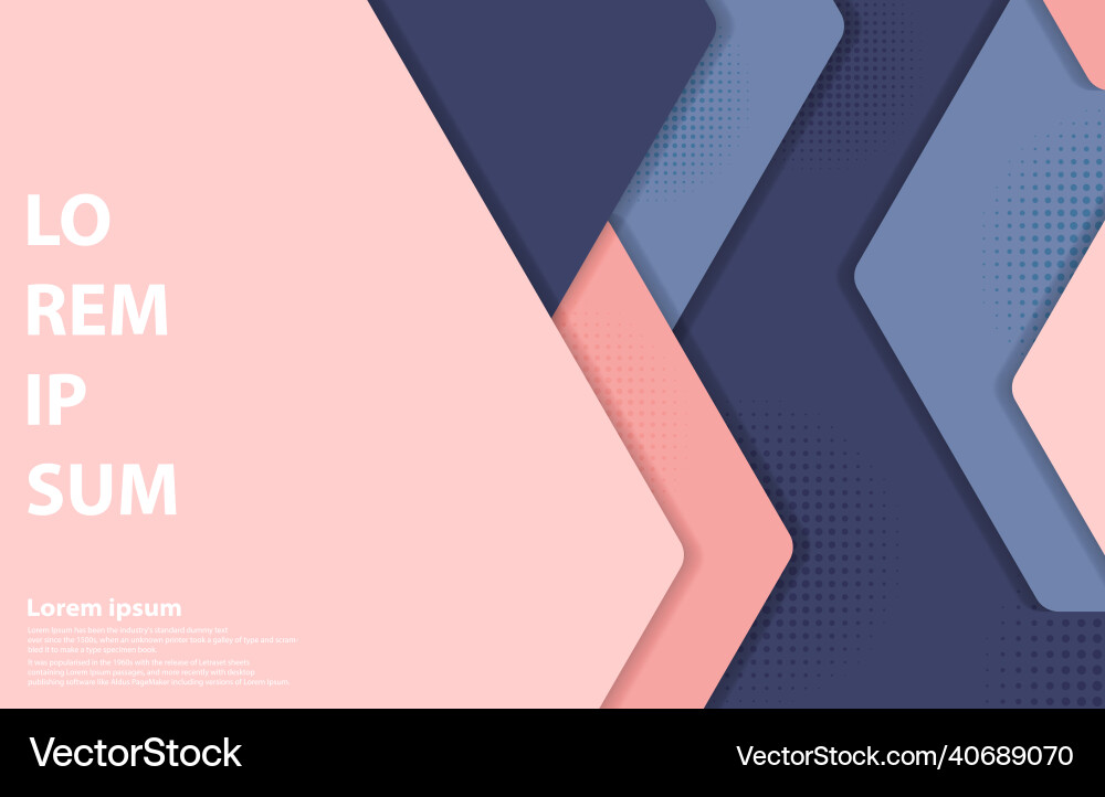 Abstract hexagonal pattern design template Abstract hexagonal pattern design template vector image