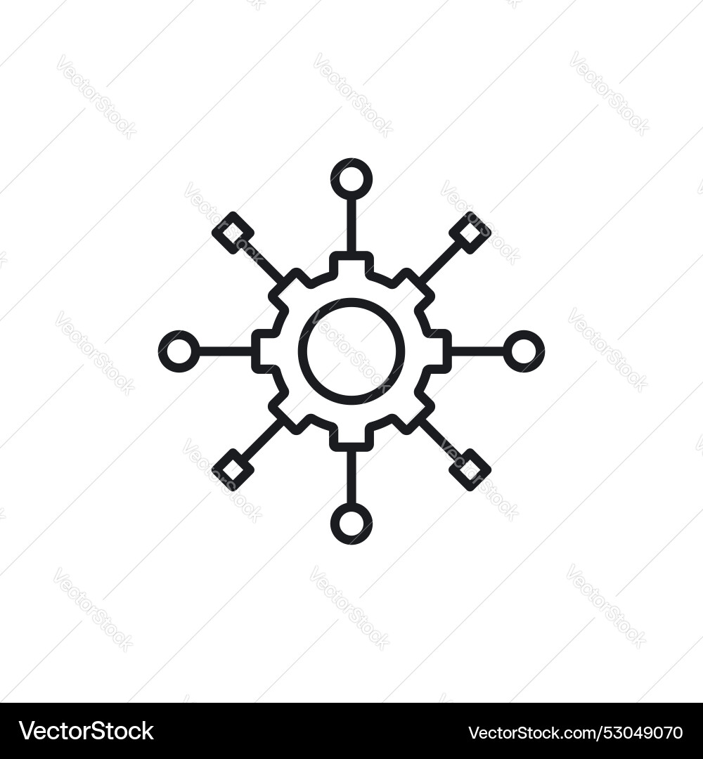 Algorithm icon isolated on white background Algorithm icon isolated on white background vector image