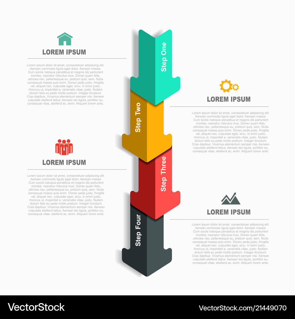 Infografische Designvorlage mit Platz für Ihre Infografische Designvorlage mit Platz für Ihre vektorbild