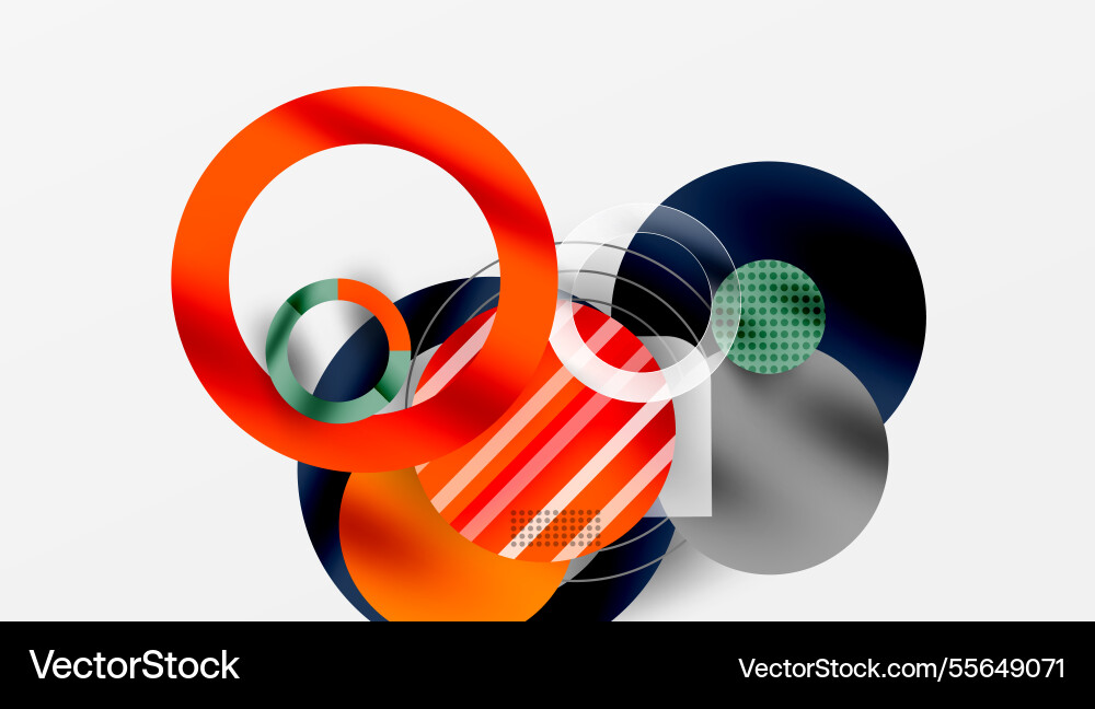 Abstract circle design with overlapping Abstract circle design with overlapping vector image