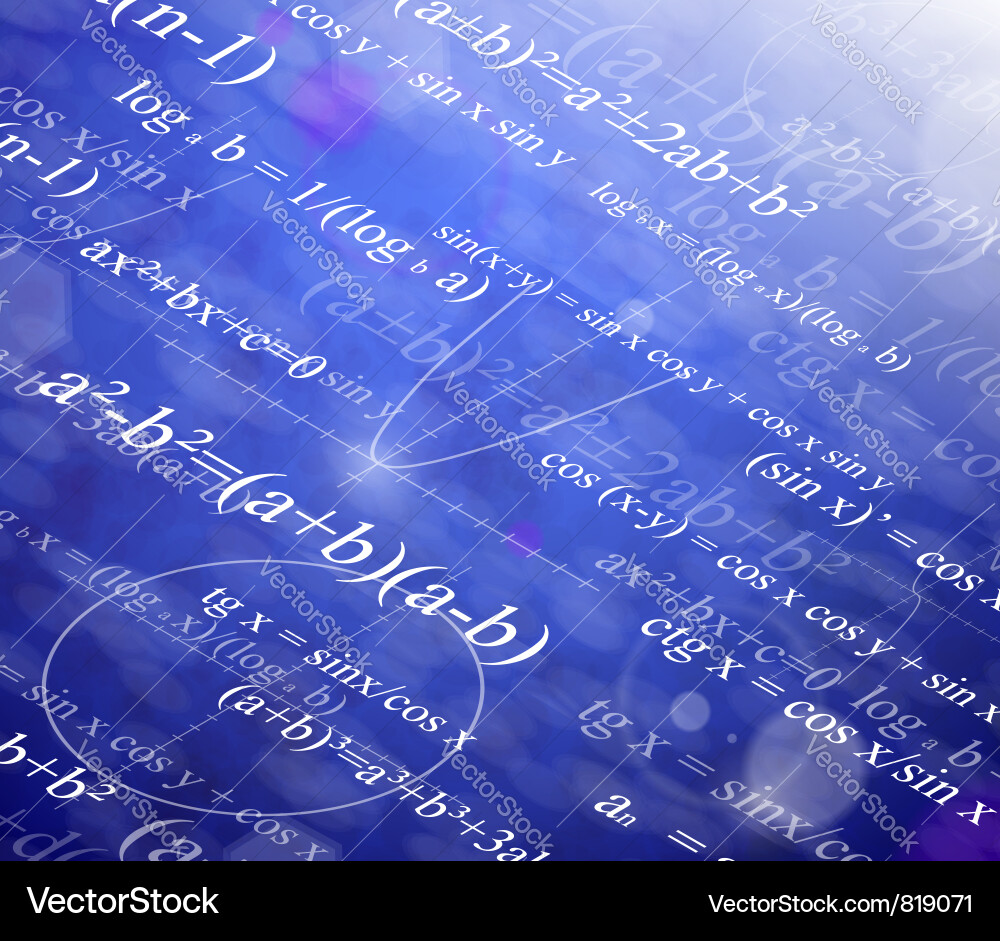 Mathematical Concepts Background vector image