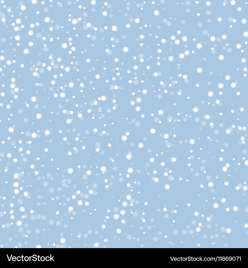 Winter Snowfall Texture Vector Image