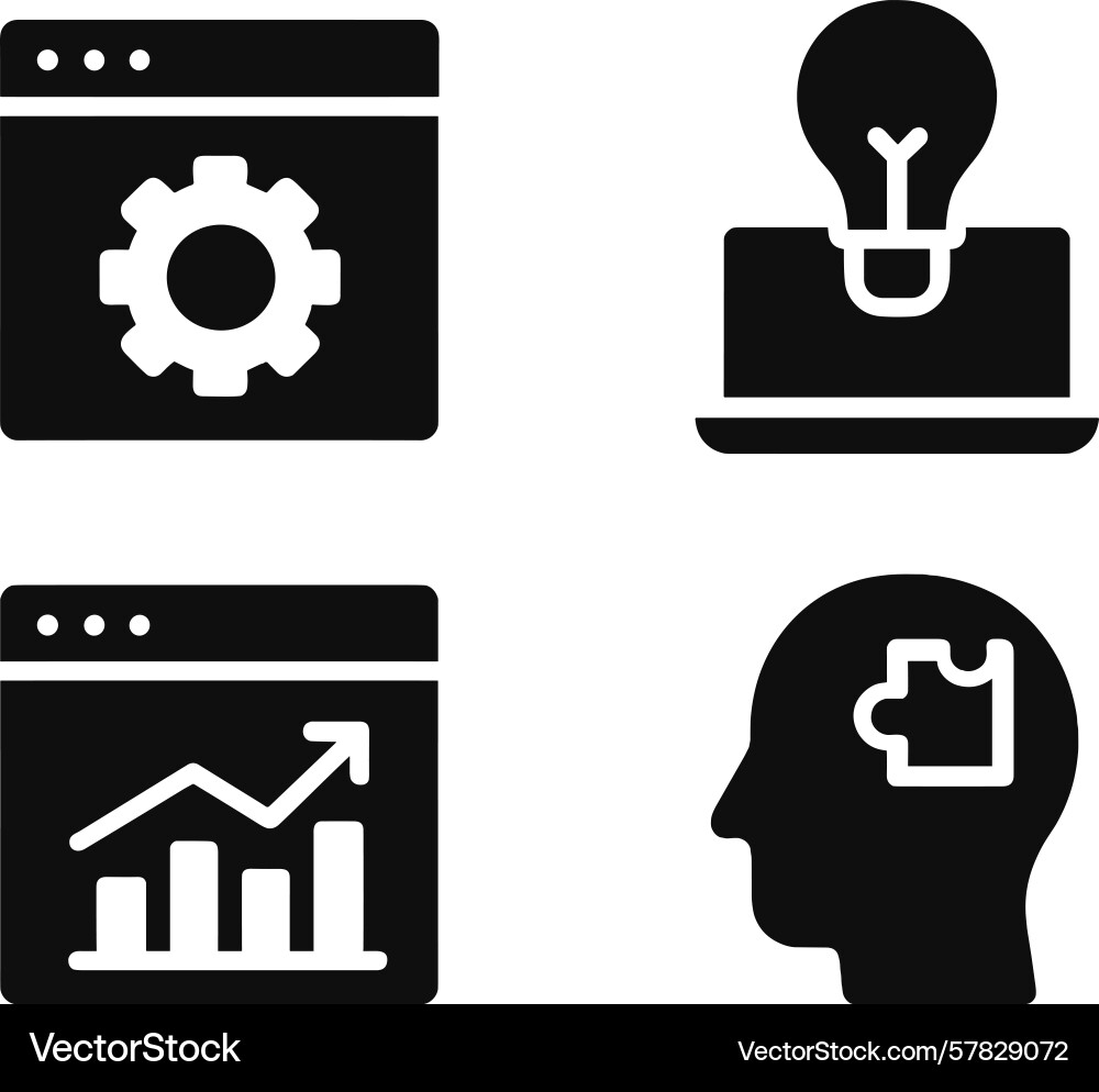Collection of web icons representing various Collection of web icons representing various vector image