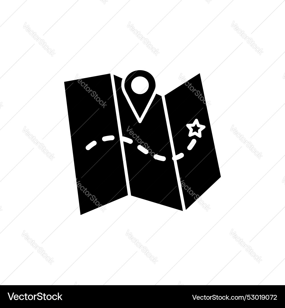 Map icon set gps navigation with pin symbol Vector Image