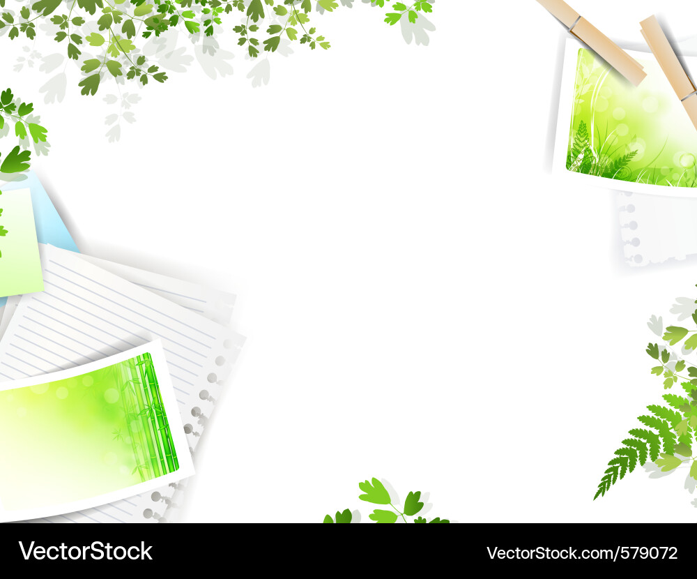 Paper Elements Composition vector image