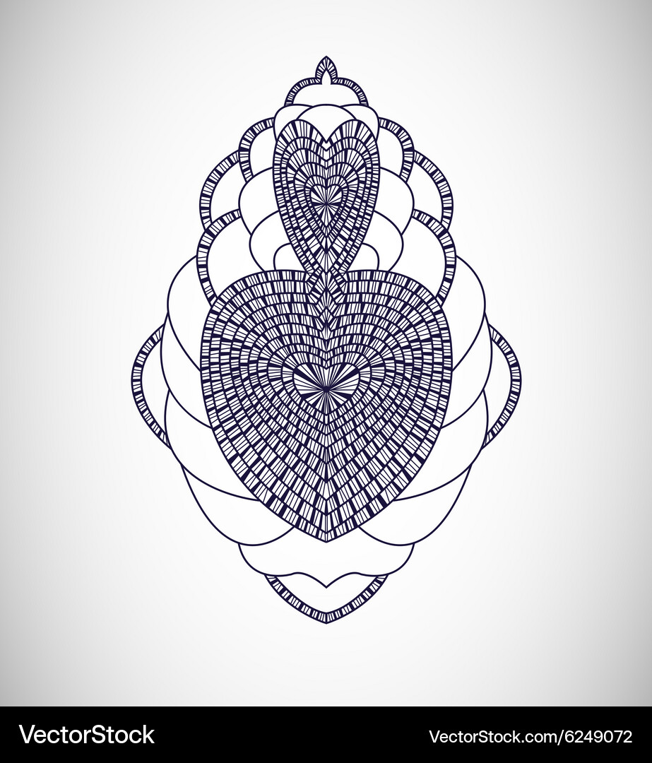 With abstraction Vector Image