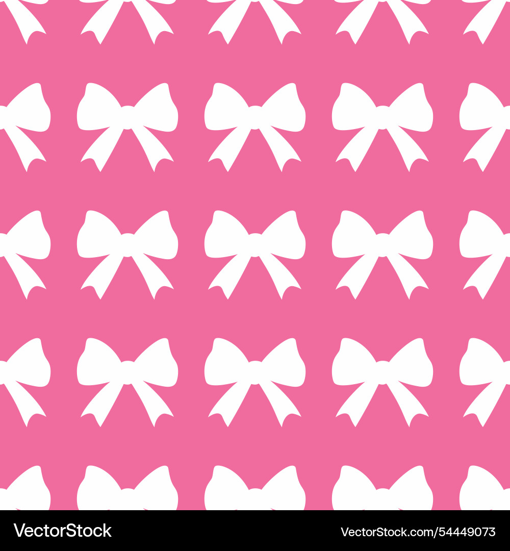 A seamless pattern with flat textured bows Vector Image