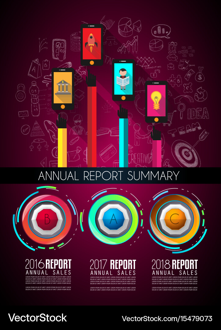Infograph template with multiple choices Vector Image