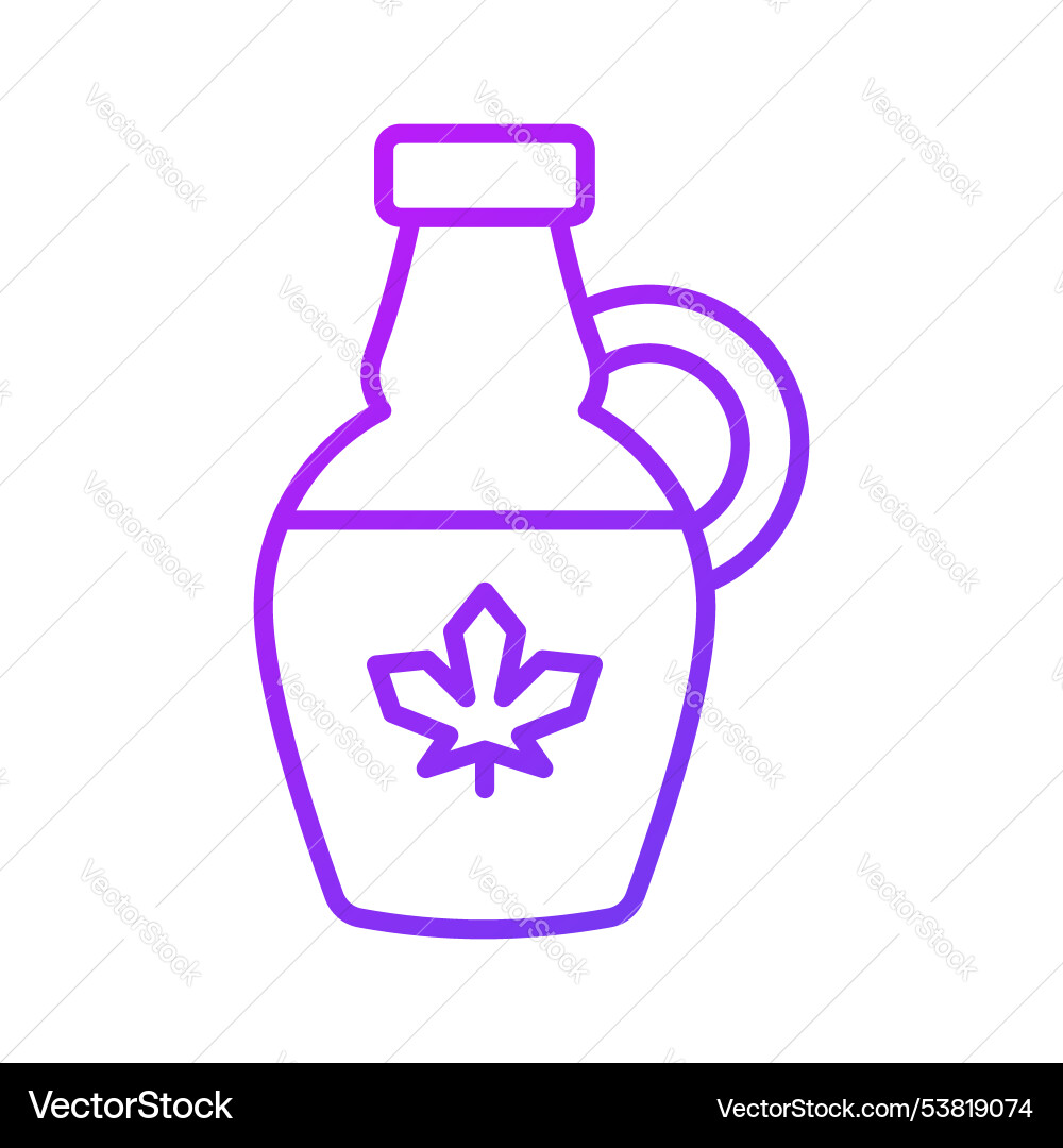 Customizable of maple syrup in modern style ready Vector Image