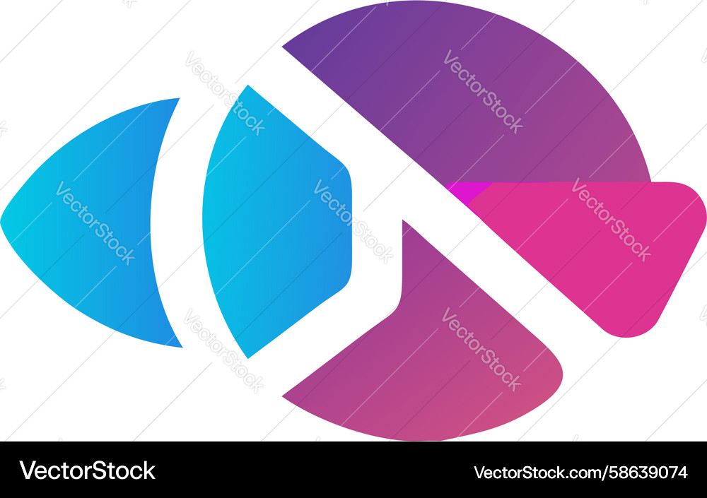 Data Eye Analytics Icon Vector Image