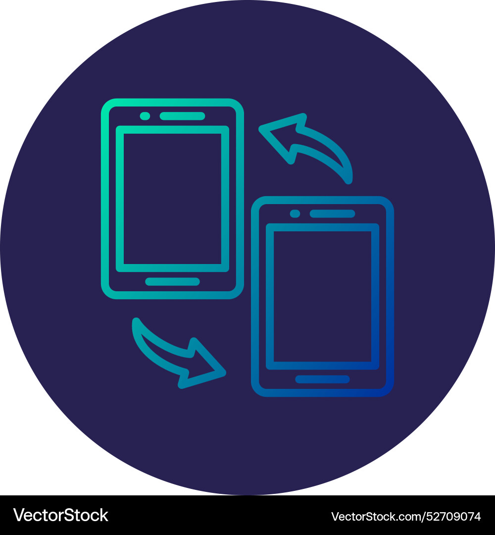 Data synchronization icon Vector Image